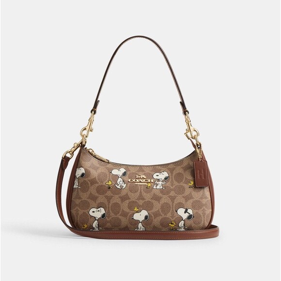 COACH Snoopy Teri Shoulder Bag CBJ88 NWT - Picture 1 of 14